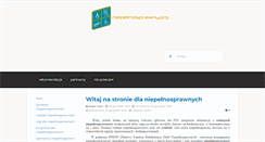Desktop Screenshot of niepelnosprawny.org